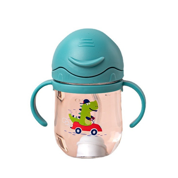 Baby learning drinking cup straw cup children's water bottle baby water cup mother and baby products drinking cup drinking cup 300ml