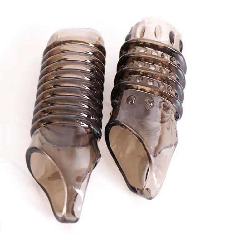 A22 Male exposed mouth particle wolf tooth set, obstructed foreskin correction set, locked sperm ring, delayed and durable sex toy